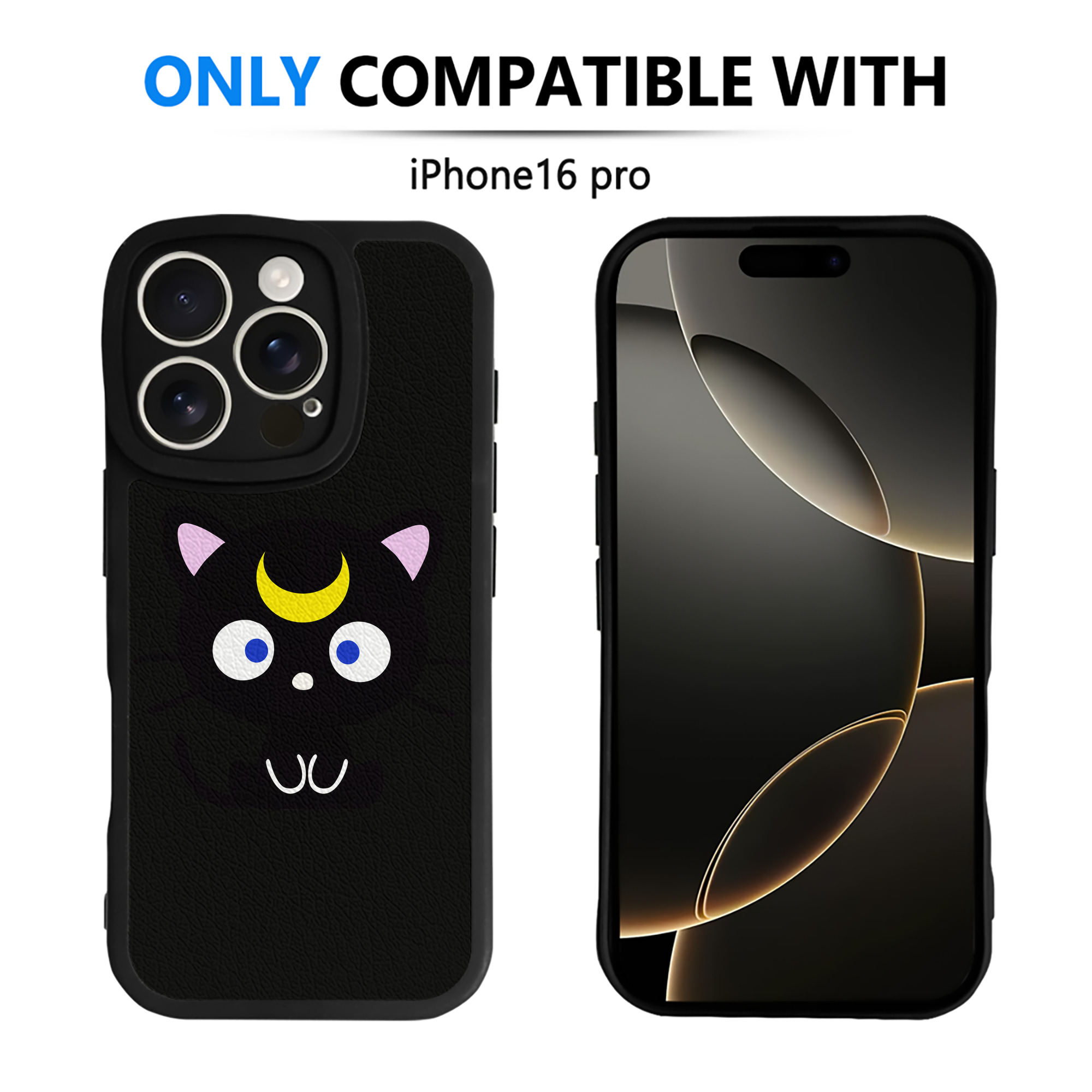 （画像用） 美少女戦士セーラームーン Sailor Moon 【iPhone 16シリーズ対応】シリコンスマホケース（レザー調） 材質：シリコン